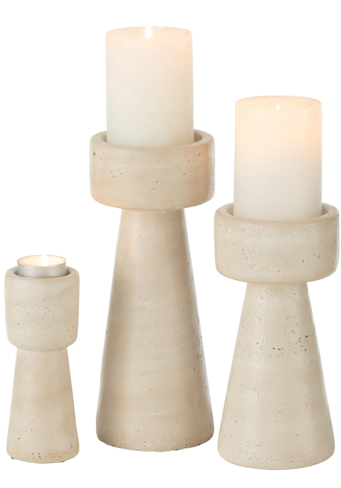 Candelabro cemento Olina