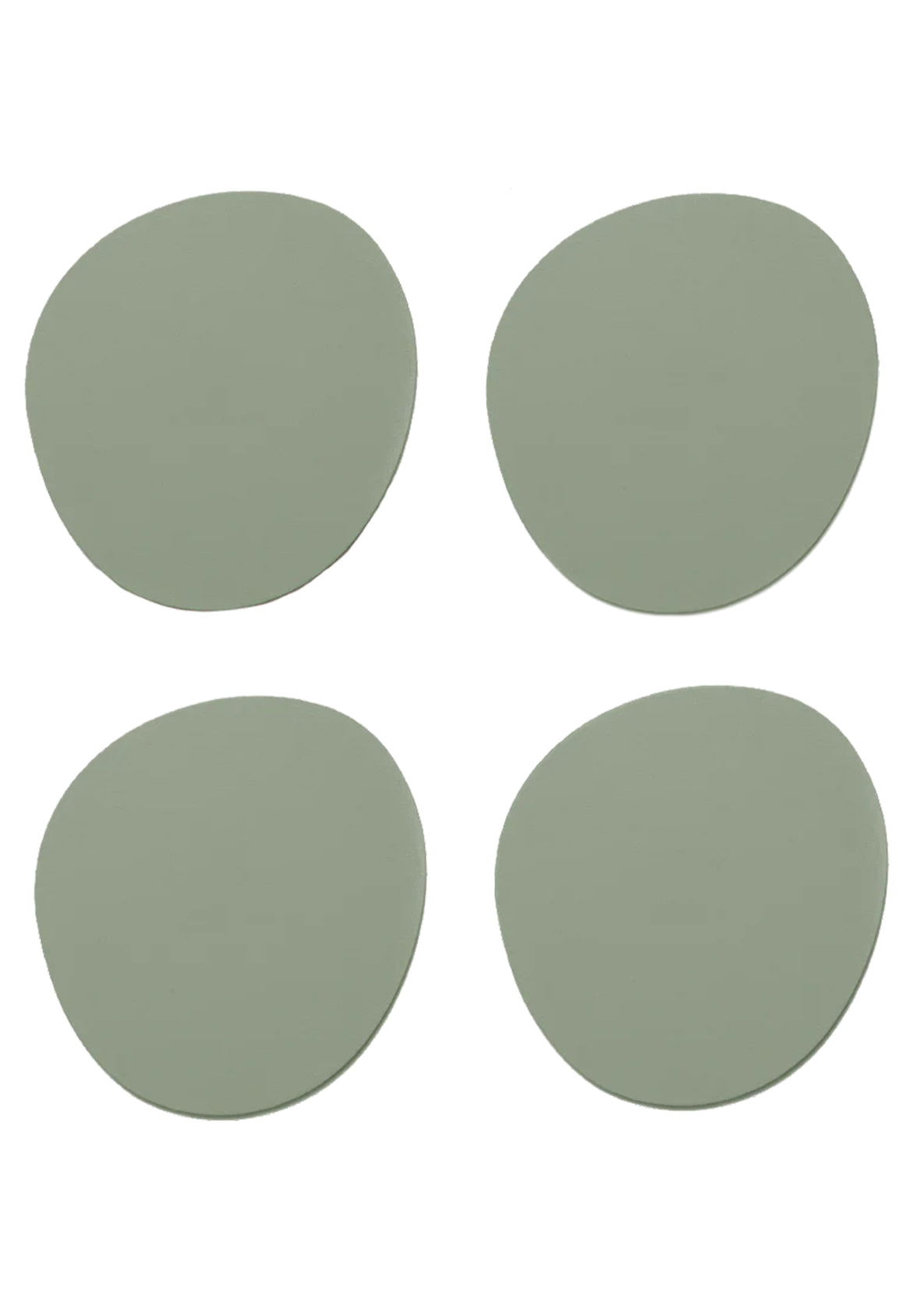 Set de 4 Portavasos Piedra de Cuero Reciclado