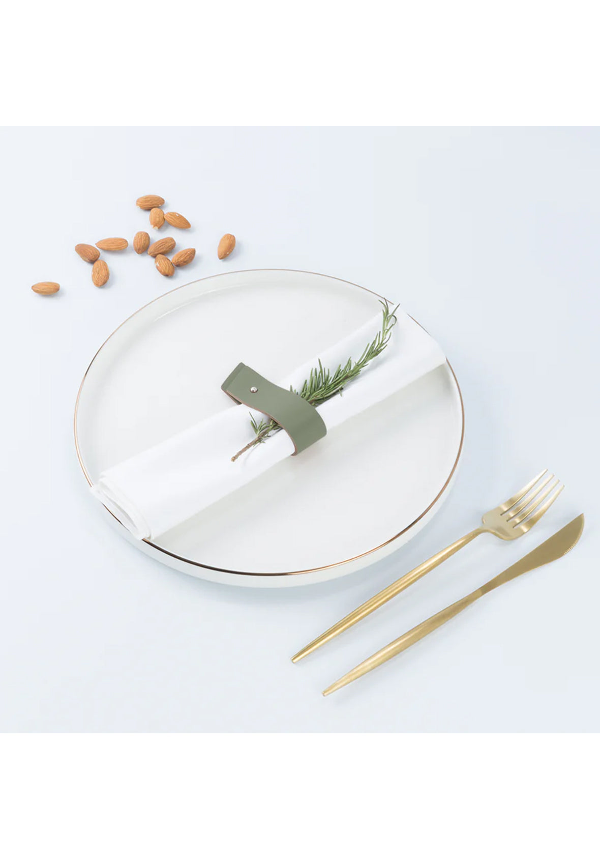 Set de 4 Porta Servilletas en piel reciclada