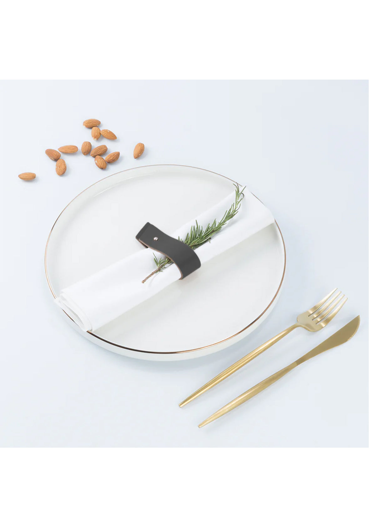 Set de 4 Porta Servilletas en piel reciclada