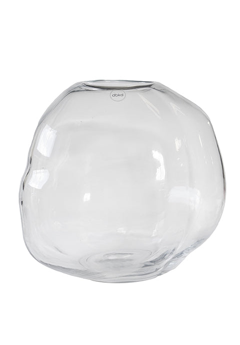 Jarrón Pebel - de vidrio transparente