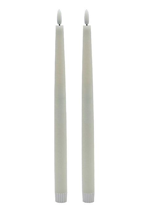 Vela NOOR taper alta sin flama (Set de 2)