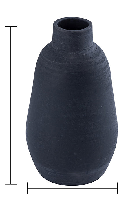 Maceta Bahamas de terracota negra