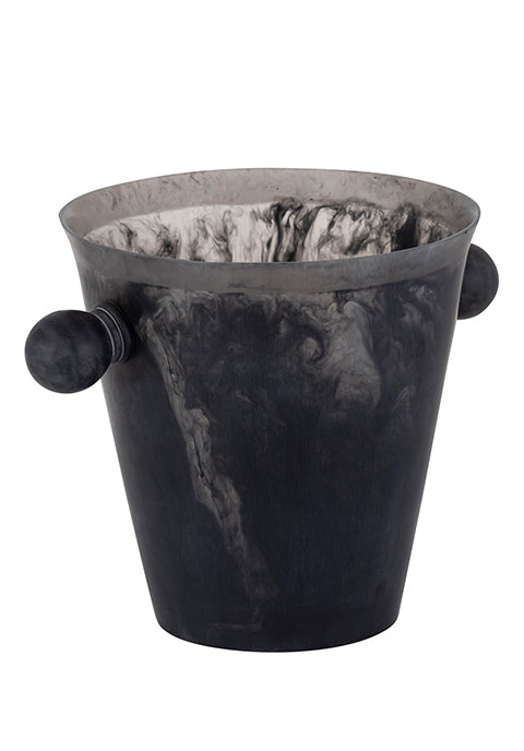 Hielera Elena -de resina negra con asas