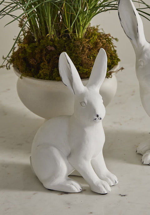 Figura decorativa de conejo de jardín