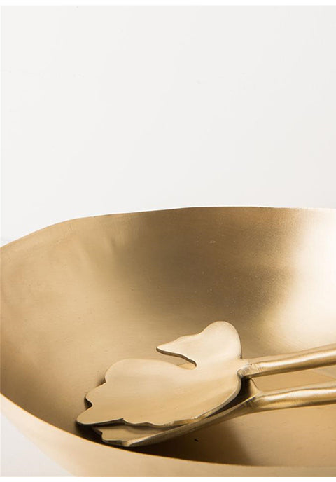 Set de 2 servidores para ensalada en forma de hoja