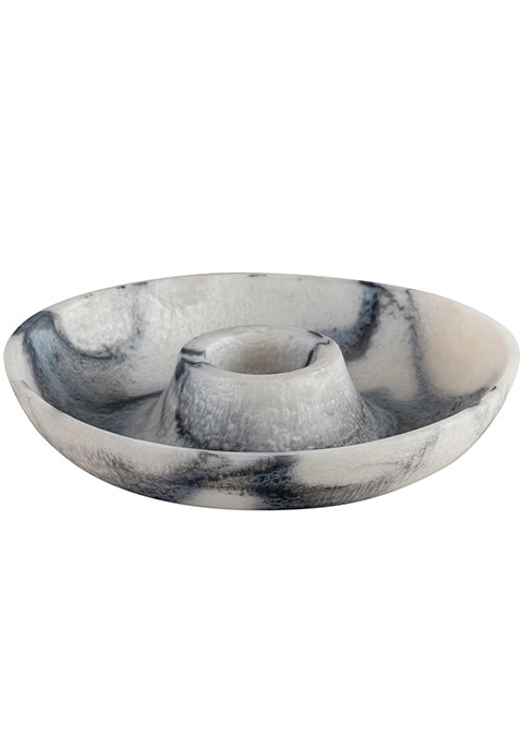 Plato chip and dip Enzo- de resina gris