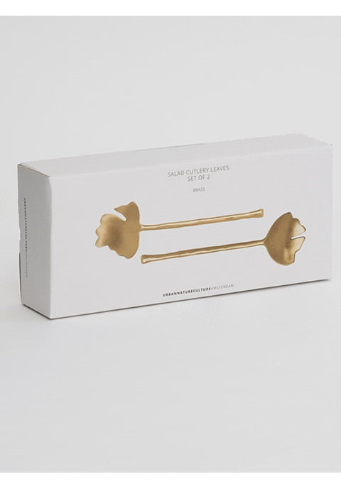 Set de 2 servidores para ensalada en forma de hoja