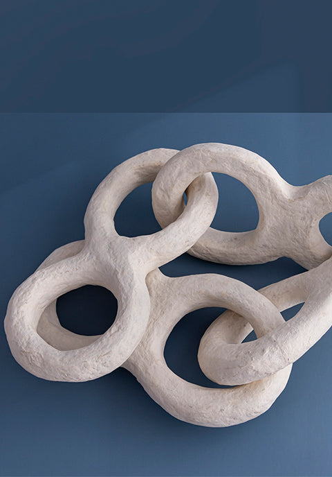 Cadena decorativa Gala- de papel maché Ø 15 cm