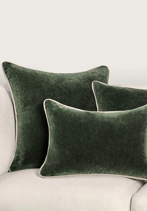 Cojín Heirloom - de terciopelo de algodón