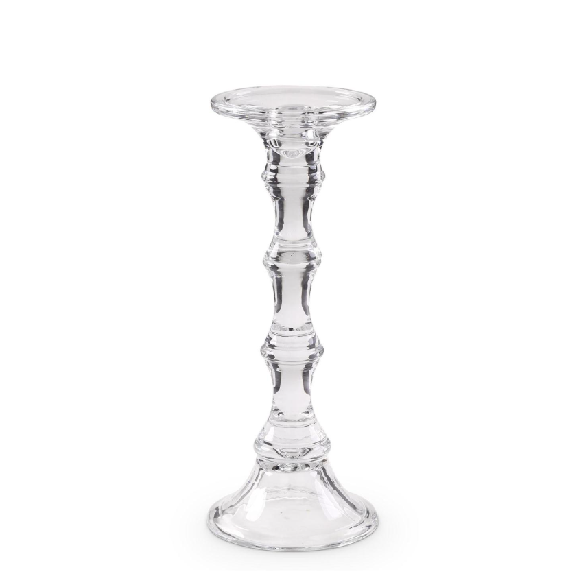 Set de 3 portavelas de vidrio