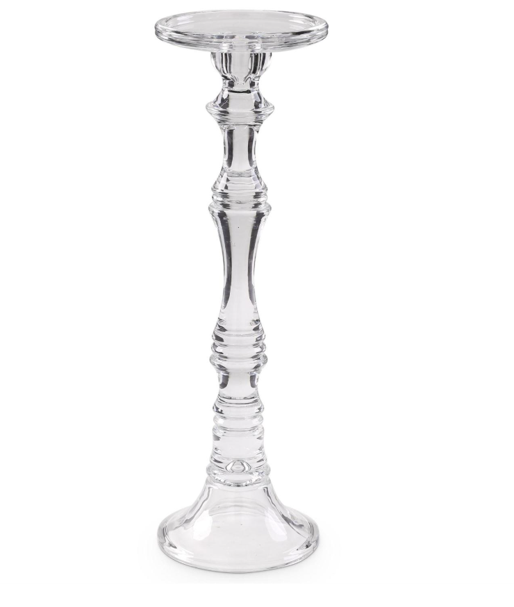 Set de 3 portavelas de vidrio