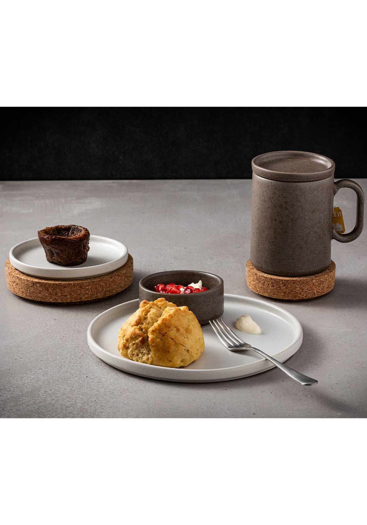 Set de 4 platos de mesa de 29 cm - Colección de vajilla LUMA en gres fino hecha en Portugal (Copy)