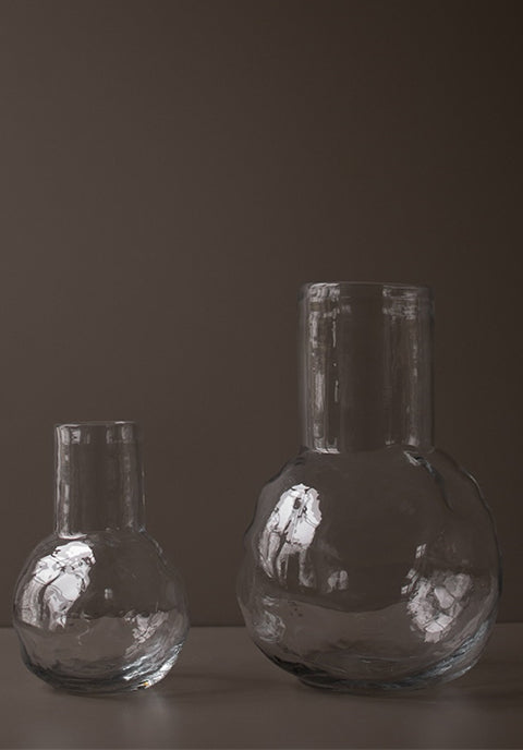 Jarrón BUNCH de vidrio transparente