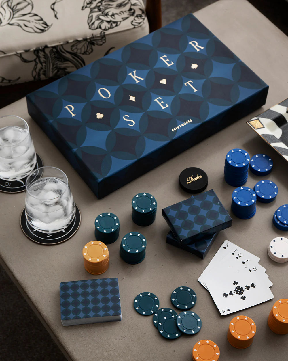 ART OF POKER-DARK BLUE