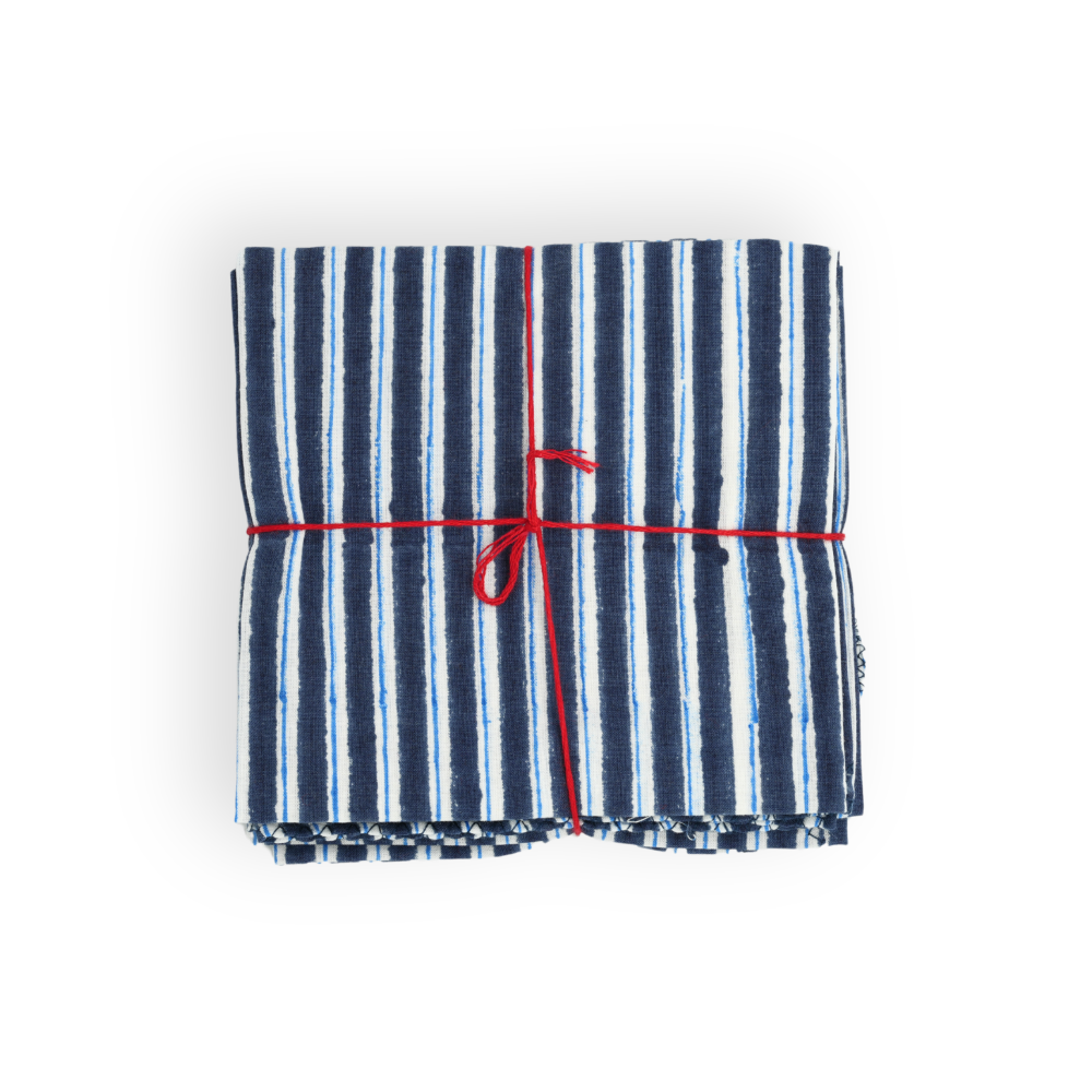 Servilletas Lila (Set de 4) – Algodón Reciclado Artesanal