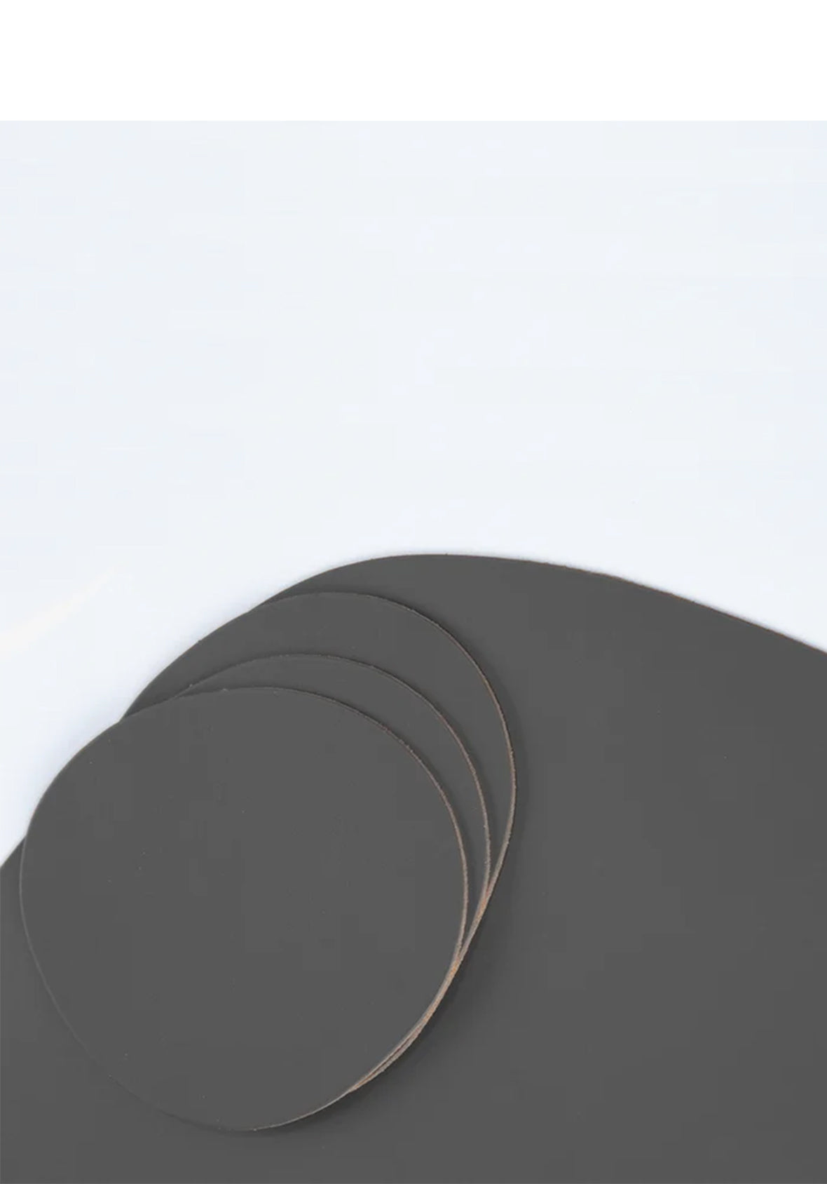 Set de 4 Portavasos Piedra de Cuero Reciclado