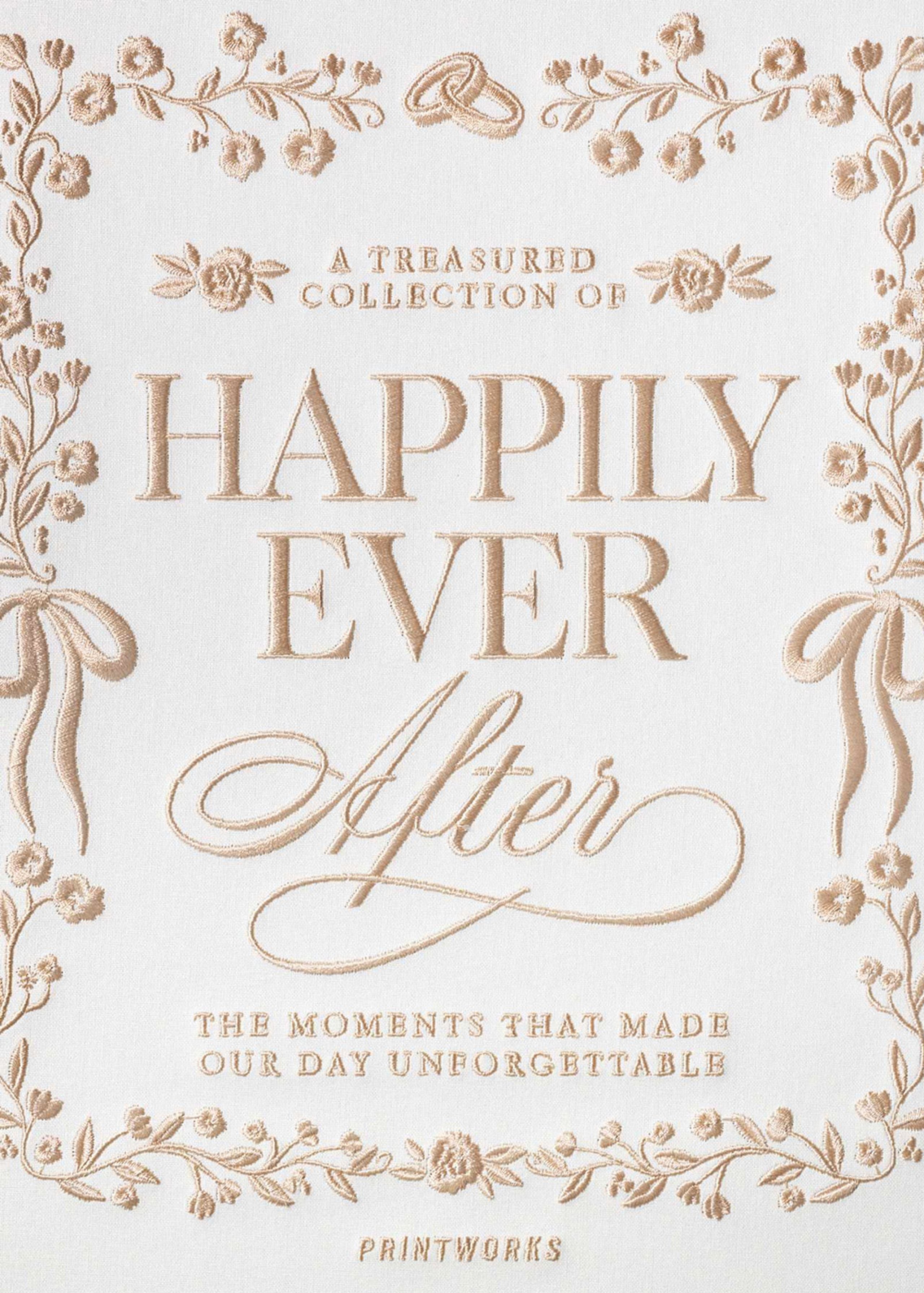 EMBROIDERED PHOTO ALBUM - HAPPILY EVER AFTER