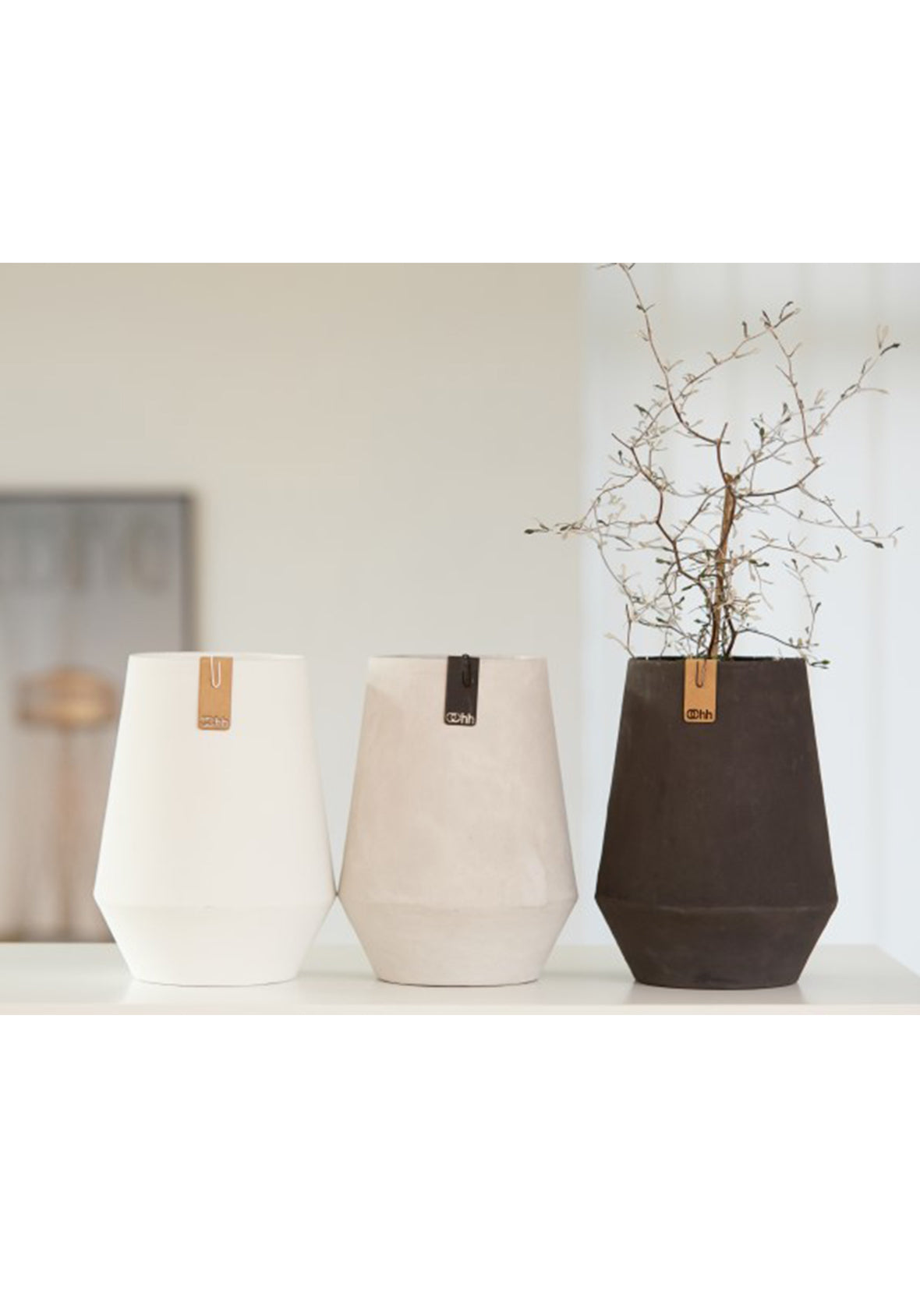 Maceta Tokyo Vase de Papel Reciclado y Diseño Escandinavo
