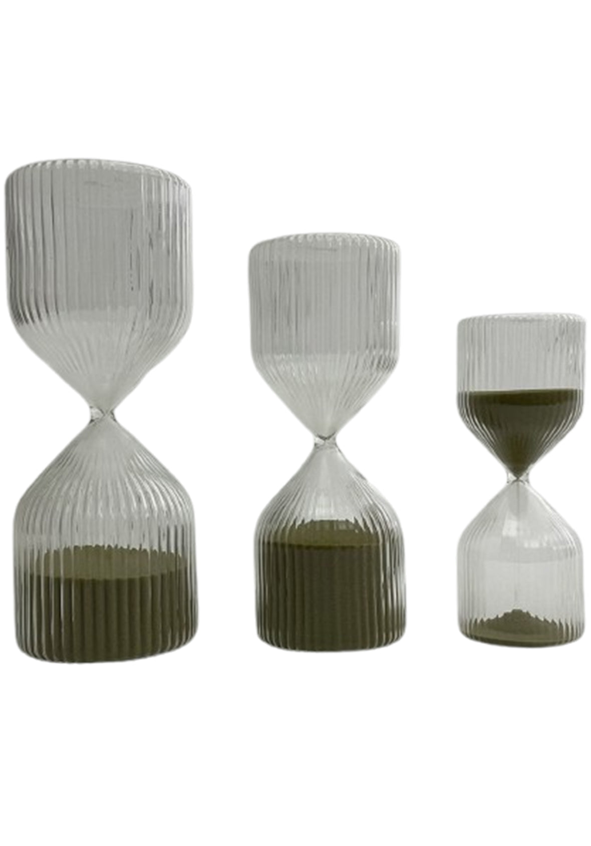 Reloj de Arena de Vidrio Estriado Sablier Moroco