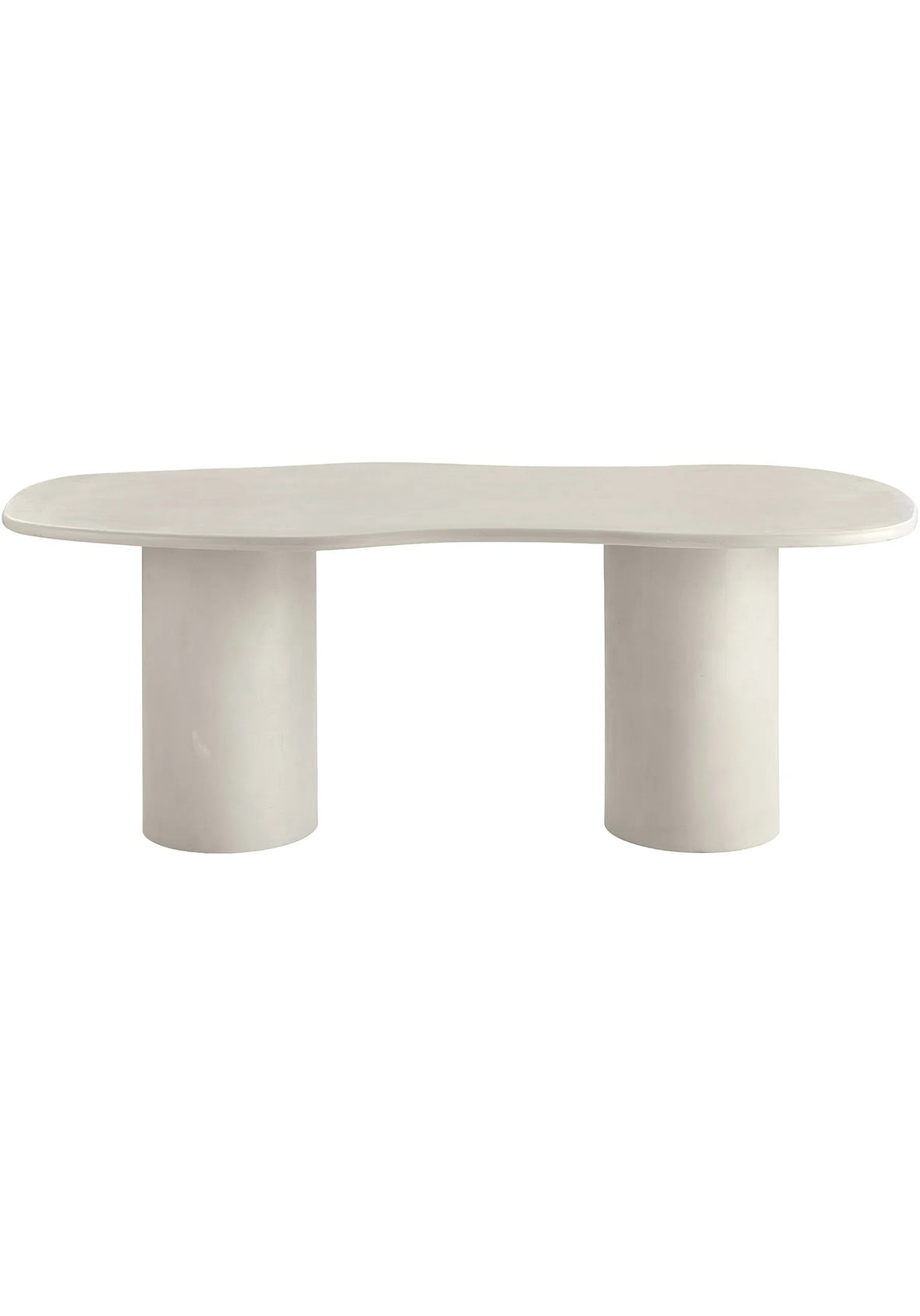 Mesa de comedor Sabi en acabado cemento 200cm × 96cm × 76cm