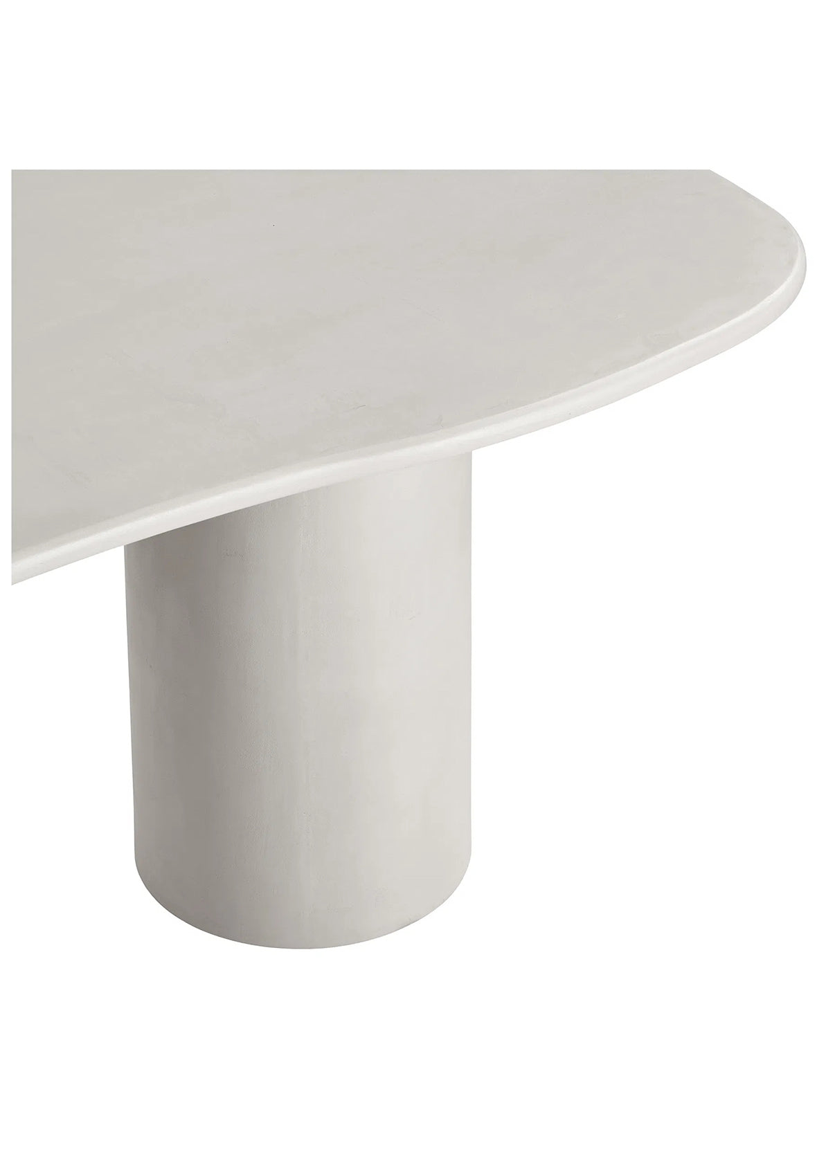 Mesa de comedor Sabi en acabado cemento 200cm × 96cm × 76cm