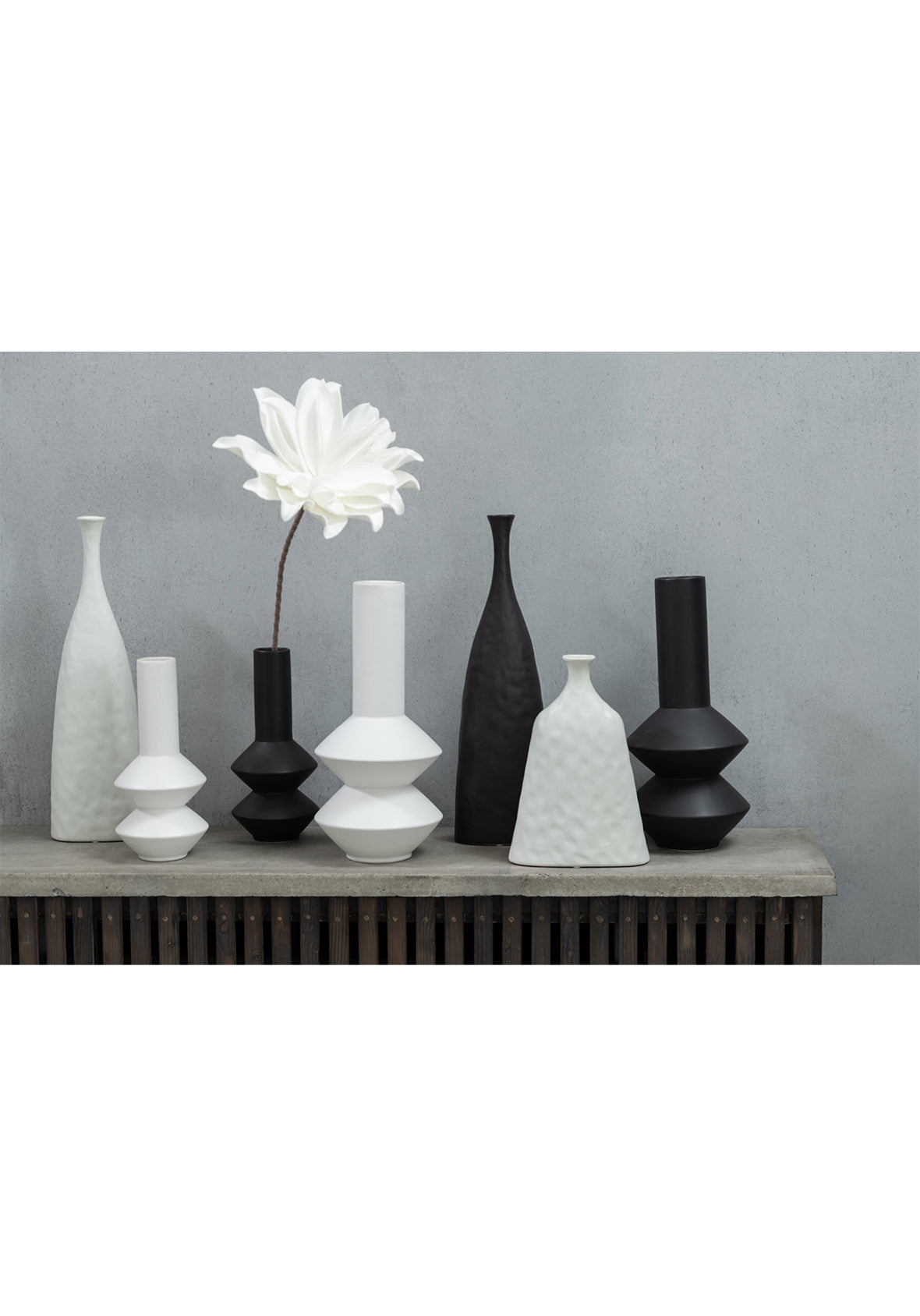 Flor decorativa artificial blanca EVA