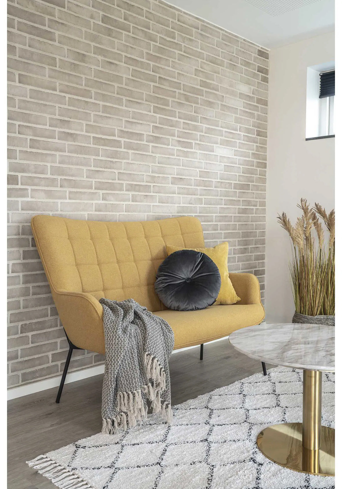 Frazada Esencia Bruma gris 100% algodón reciclado con flecos 130x160 cm