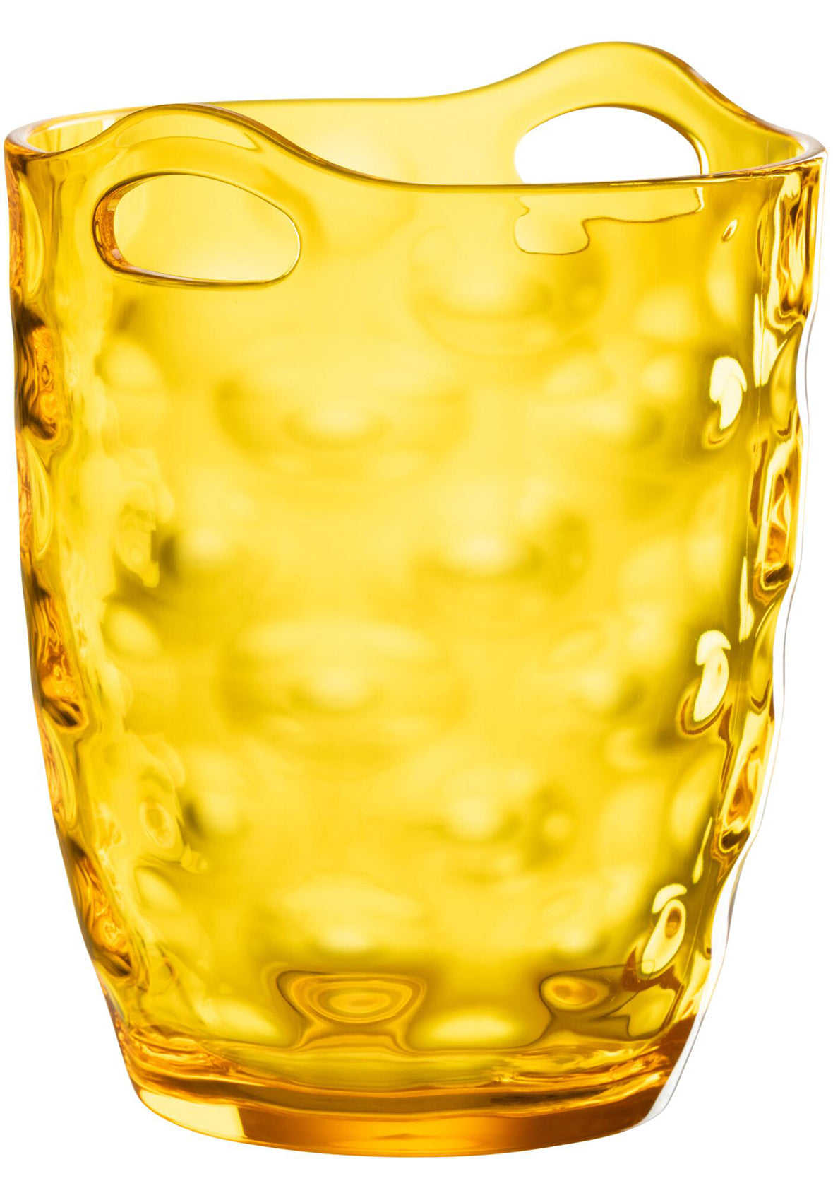 Hielera de plástico transparente con textura martillada Bruma