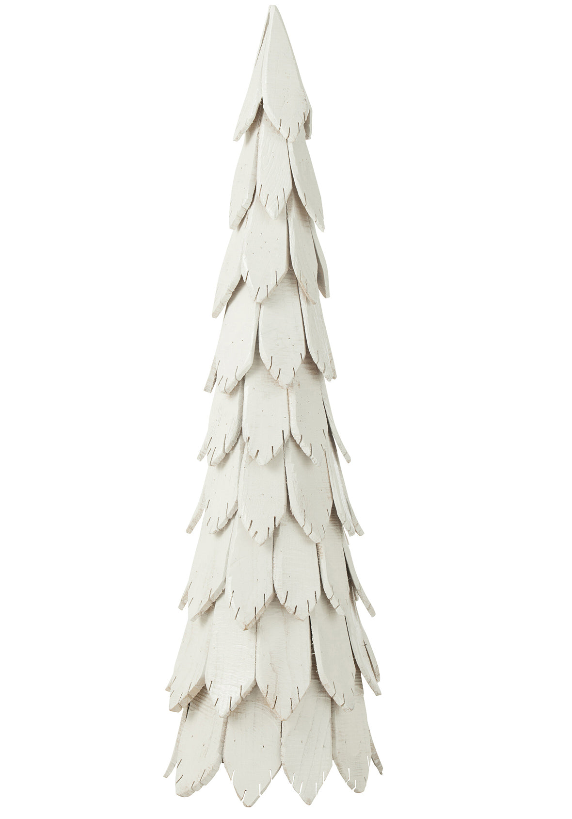 Árbol de Navidad Blanco - En Piezas de Madera