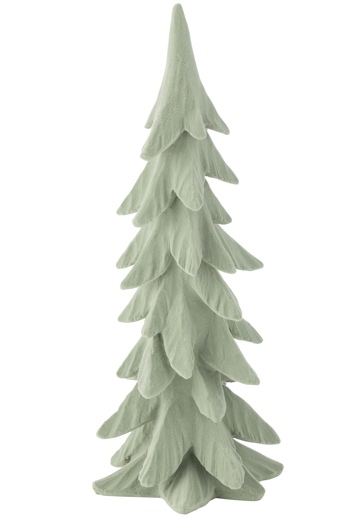 Pino Decorativo de Resina Terciopelo Verde Menta  – Árbol Navideño Moderno
