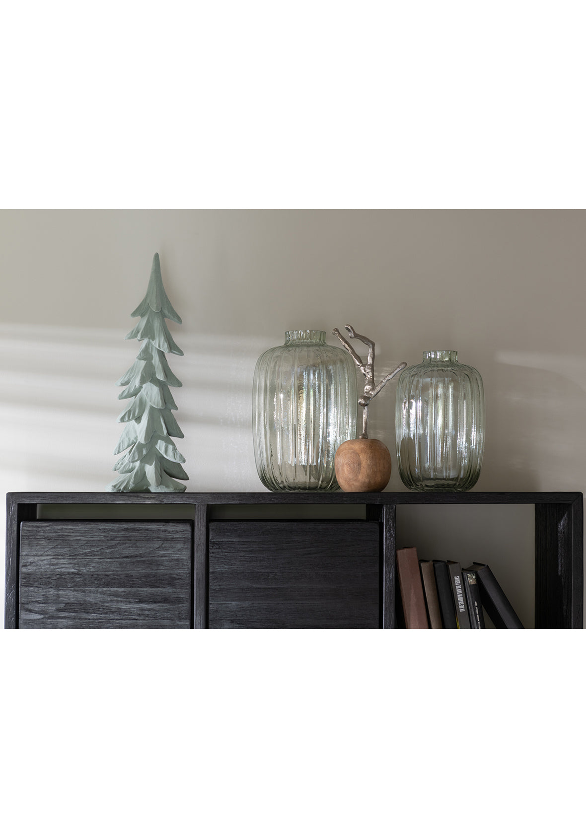Pino Decorativo de Resina Terciopelo Verde Menta  – Árbol Navideño Moderno