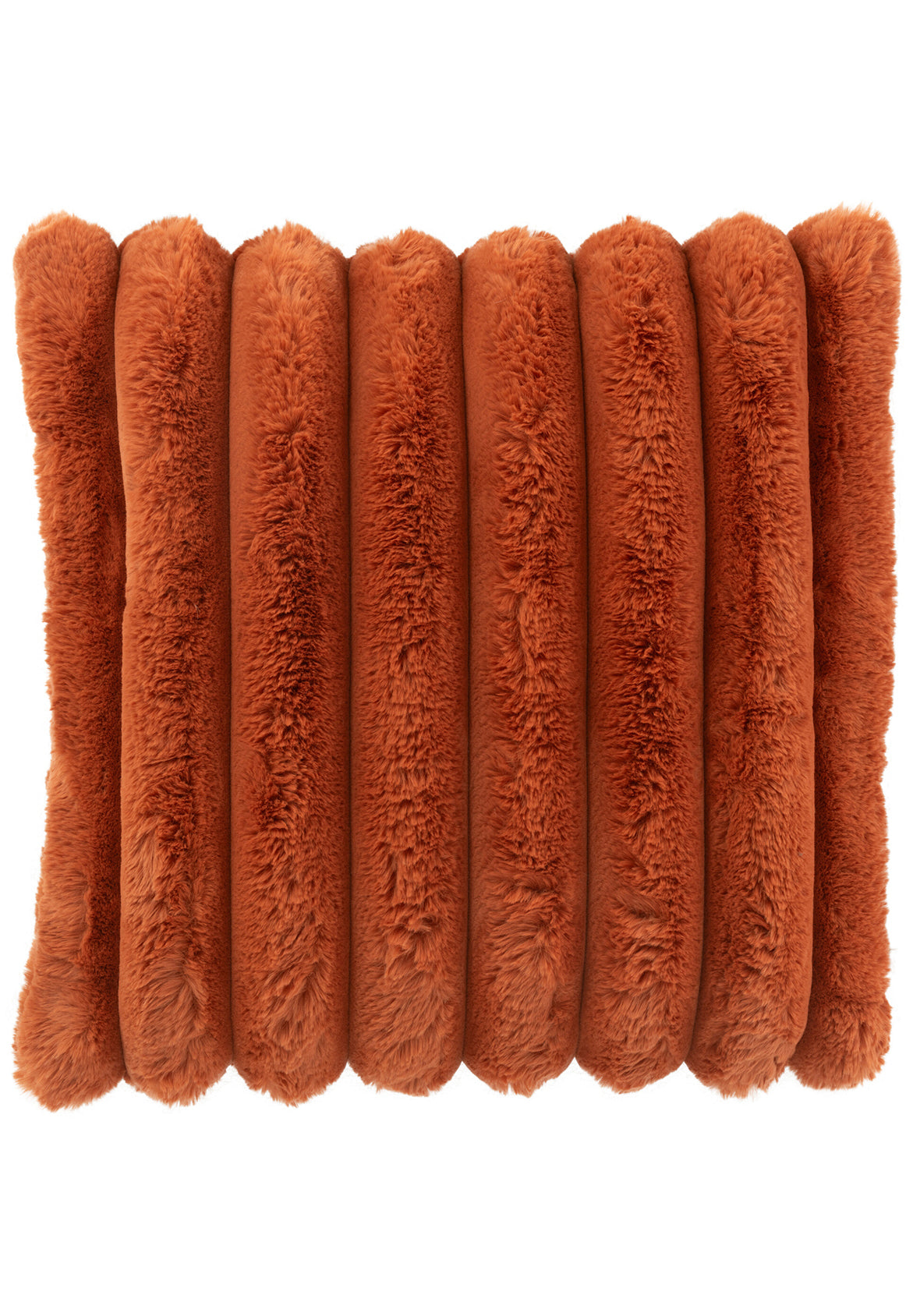 Cojín Decorativo Corduroy Acanalado Naranja