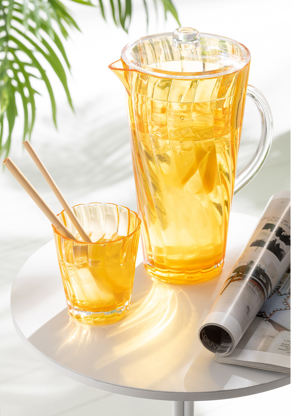 Set de 4 vasos Wave mix de plastico