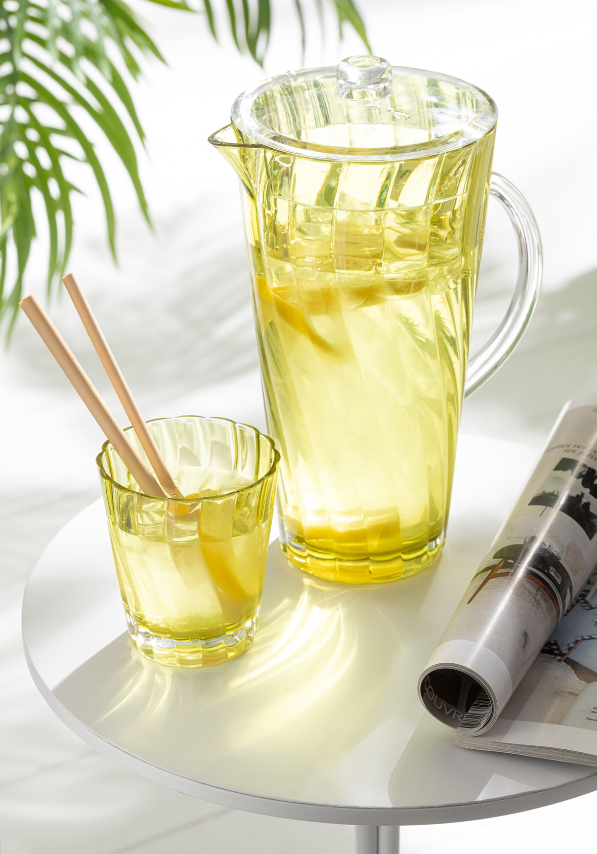 Set de 4 vasos Wave mix de plastico