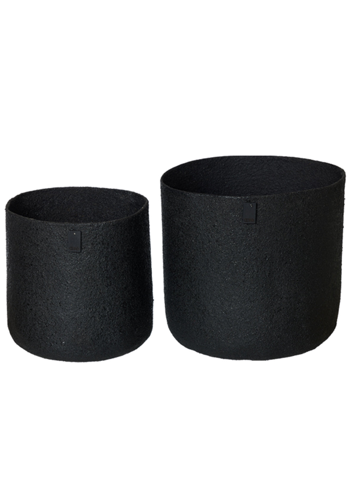 Set de 2 macetas exteriores All Nature Black