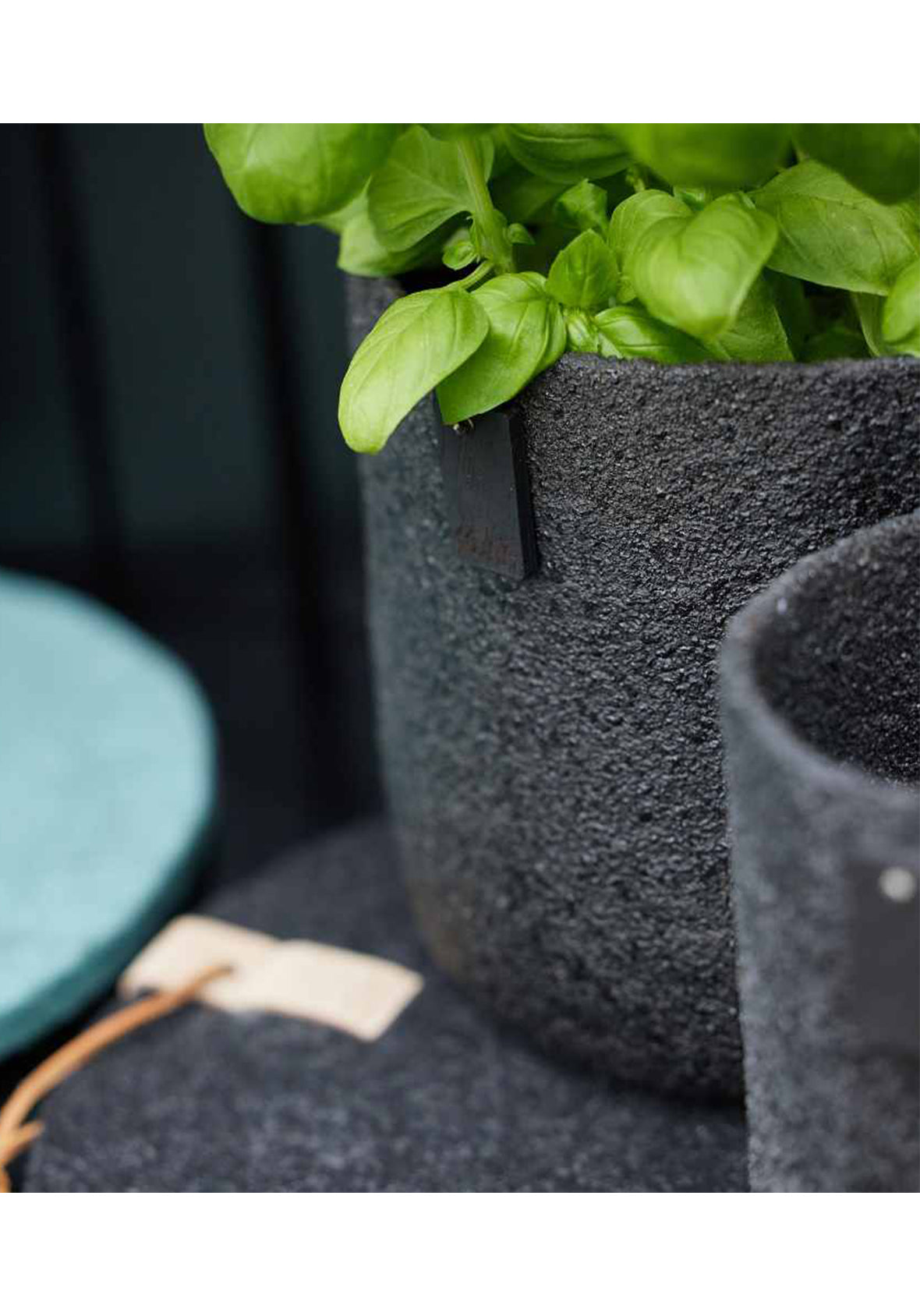 Set de 2 macetas exteriores All Nature Black