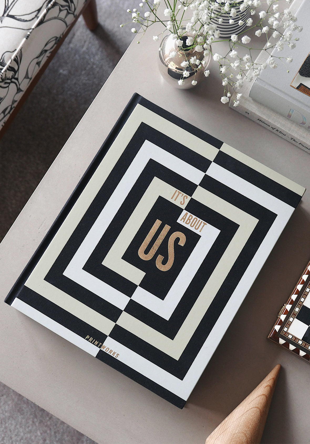 It's About Us - Álbum de Fotos de Mesa Elegante
