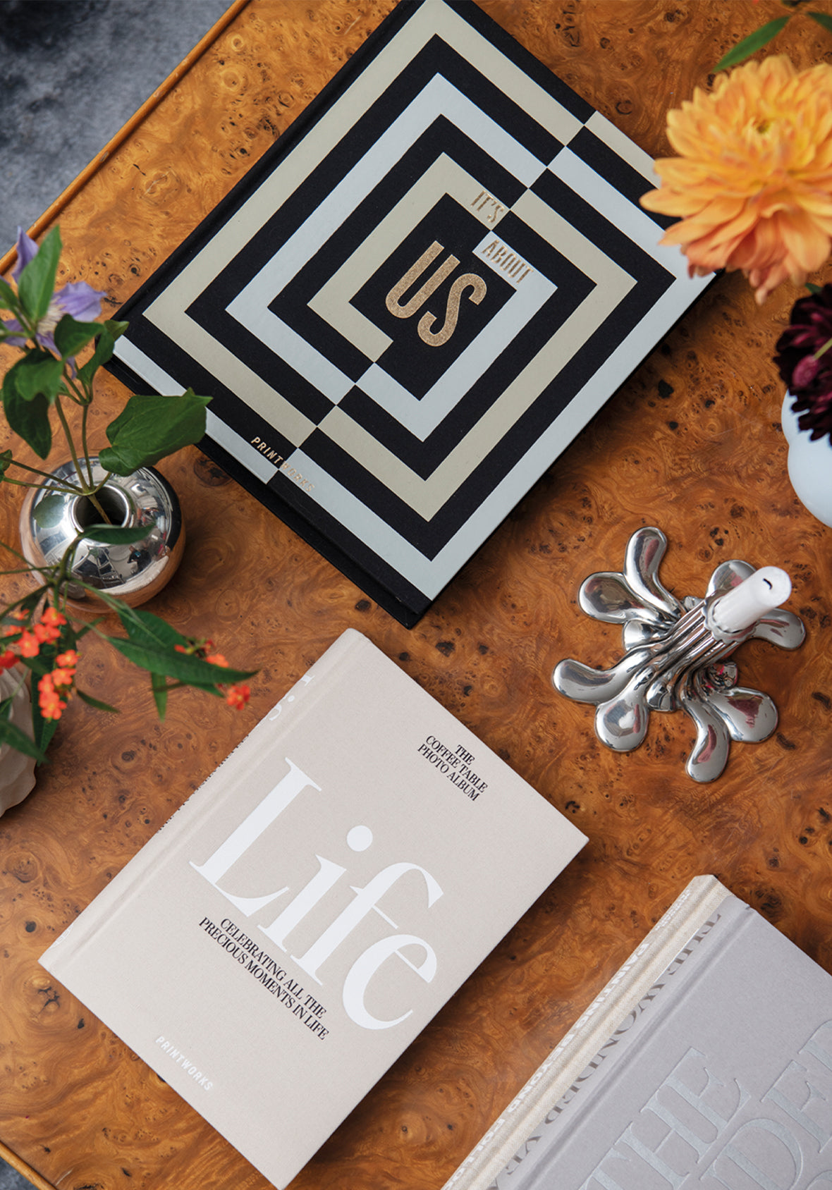 It's About Us - Álbum de Fotos de Mesa Elegante