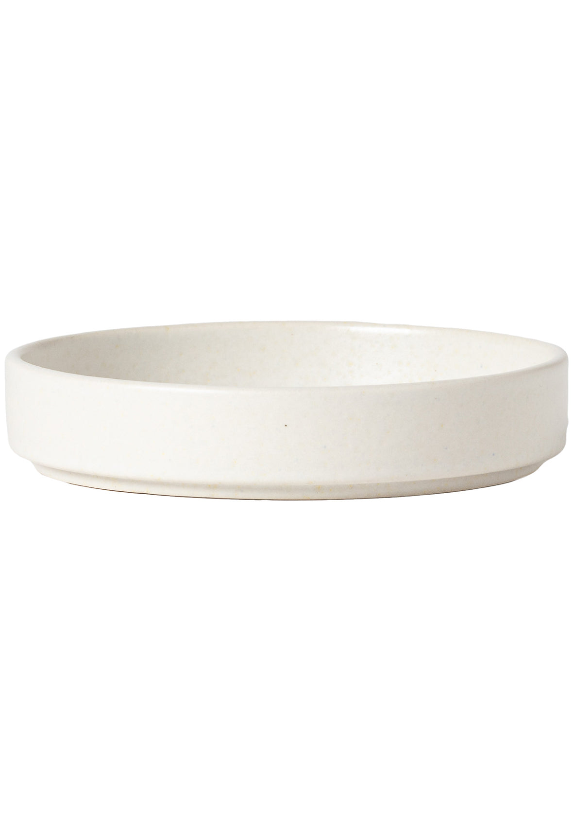 Set de 4 platos de mesa con reborde de 13 cm  - Colección de vajilla LUMA en gres fino hecha en Portugal