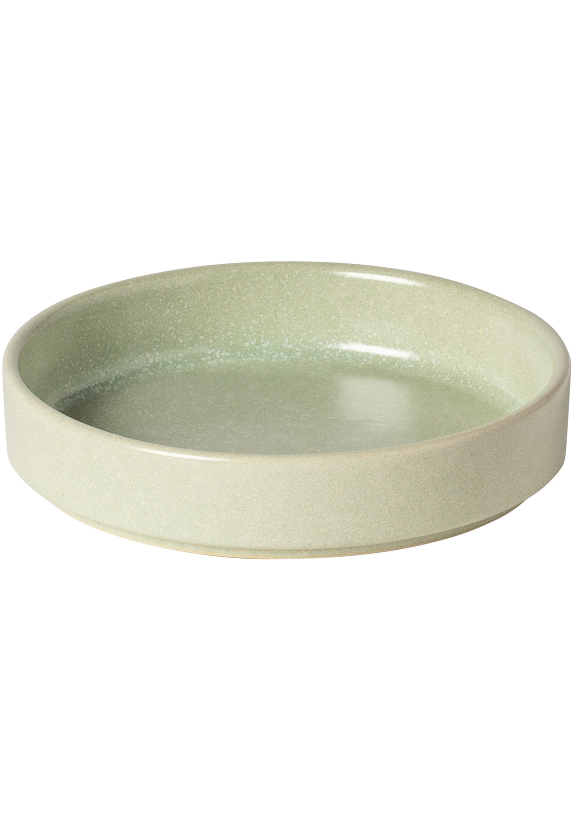 Set de 4 platos de mesa con reborde de 13 cm  - Colección de vajilla LUMA en gres fino hecha en Portugal