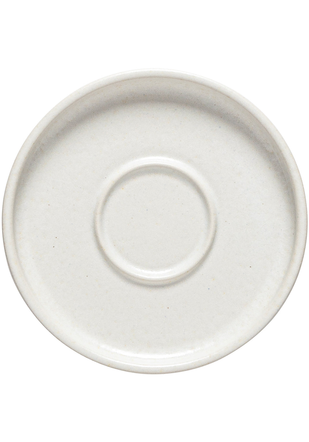 Set de 4 platos para tazas para café 12cm - Colección de vajilla LUMA en gres fino hecha en Portugal