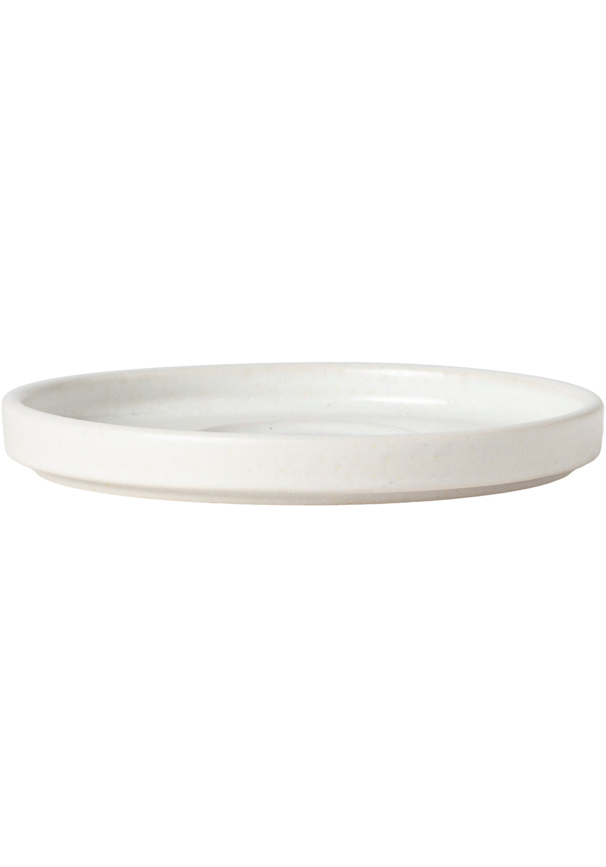 Set de 4 platos para tazas para café 12cm - Colección de vajilla LUMA en gres fino hecha en Portugal