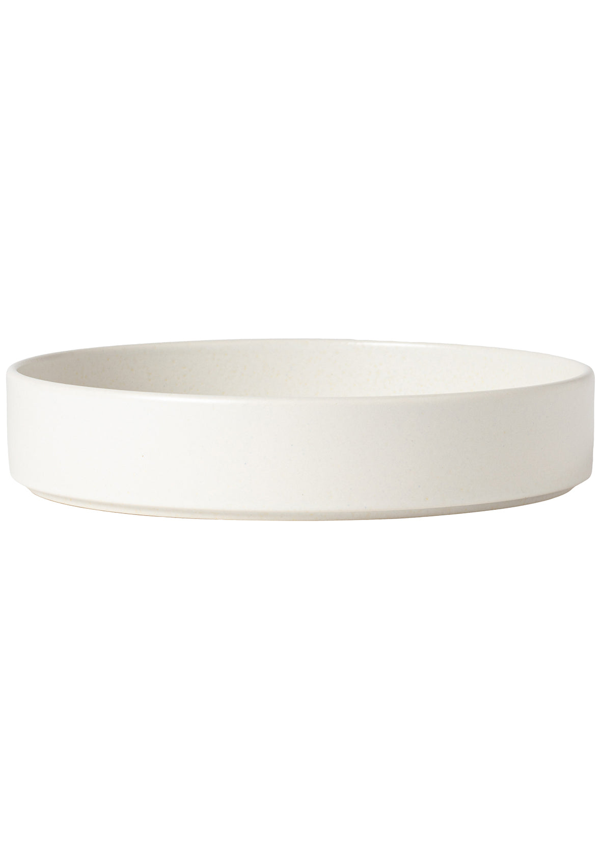 Set de 4 platos de mesa con reborde  de  25 cm  - Colección de vajilla LUMA en gres fino hecha en Portugal