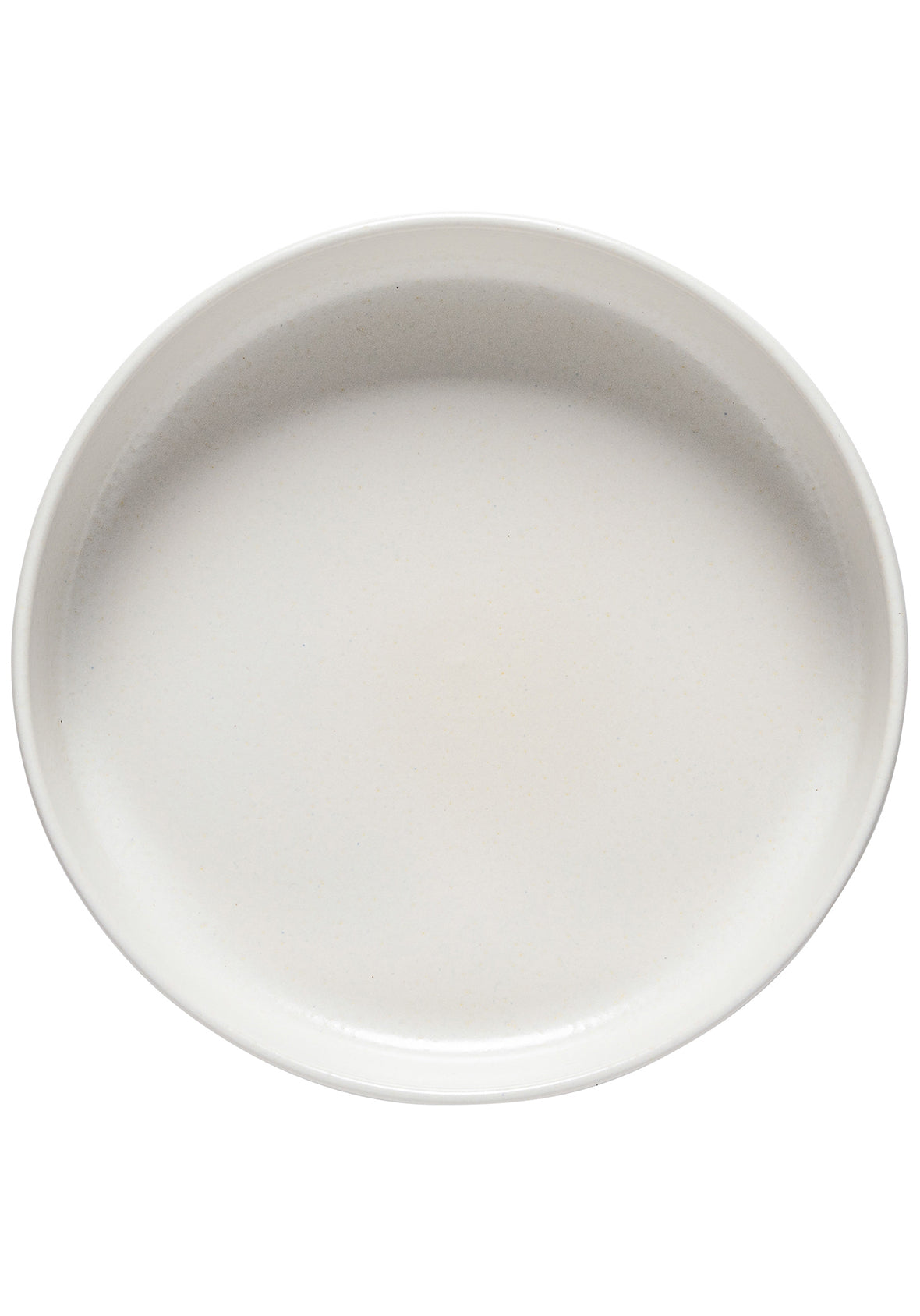 Set de 4 platos de mesa con reborde  de  25 cm  - Colección de vajilla LUMA en gres fino hecha en Portugal