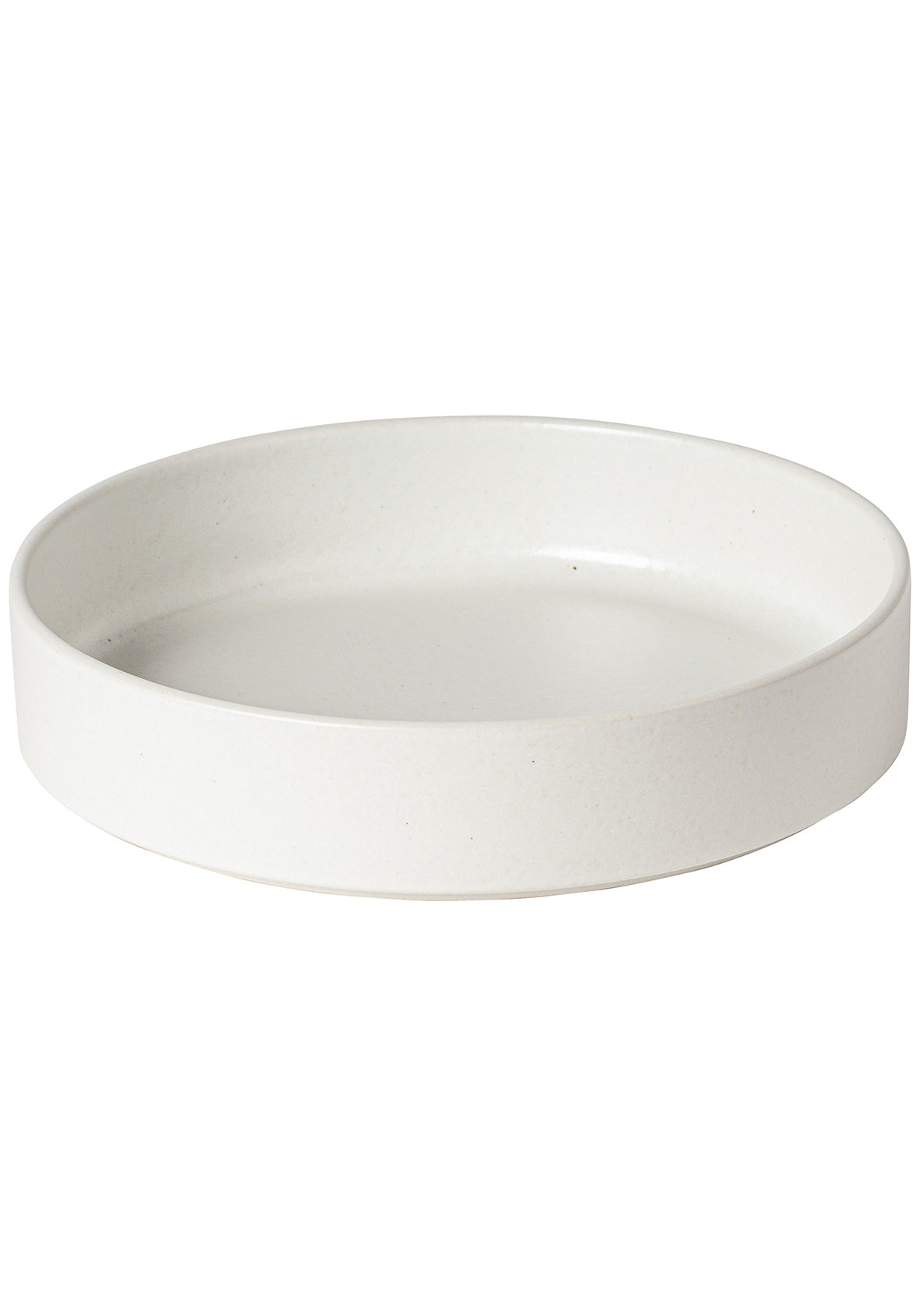 Set de 4 platos de mesa con reborde  de  25 cm  - Colección de vajilla LUMA en gres fino hecha en Portugal
