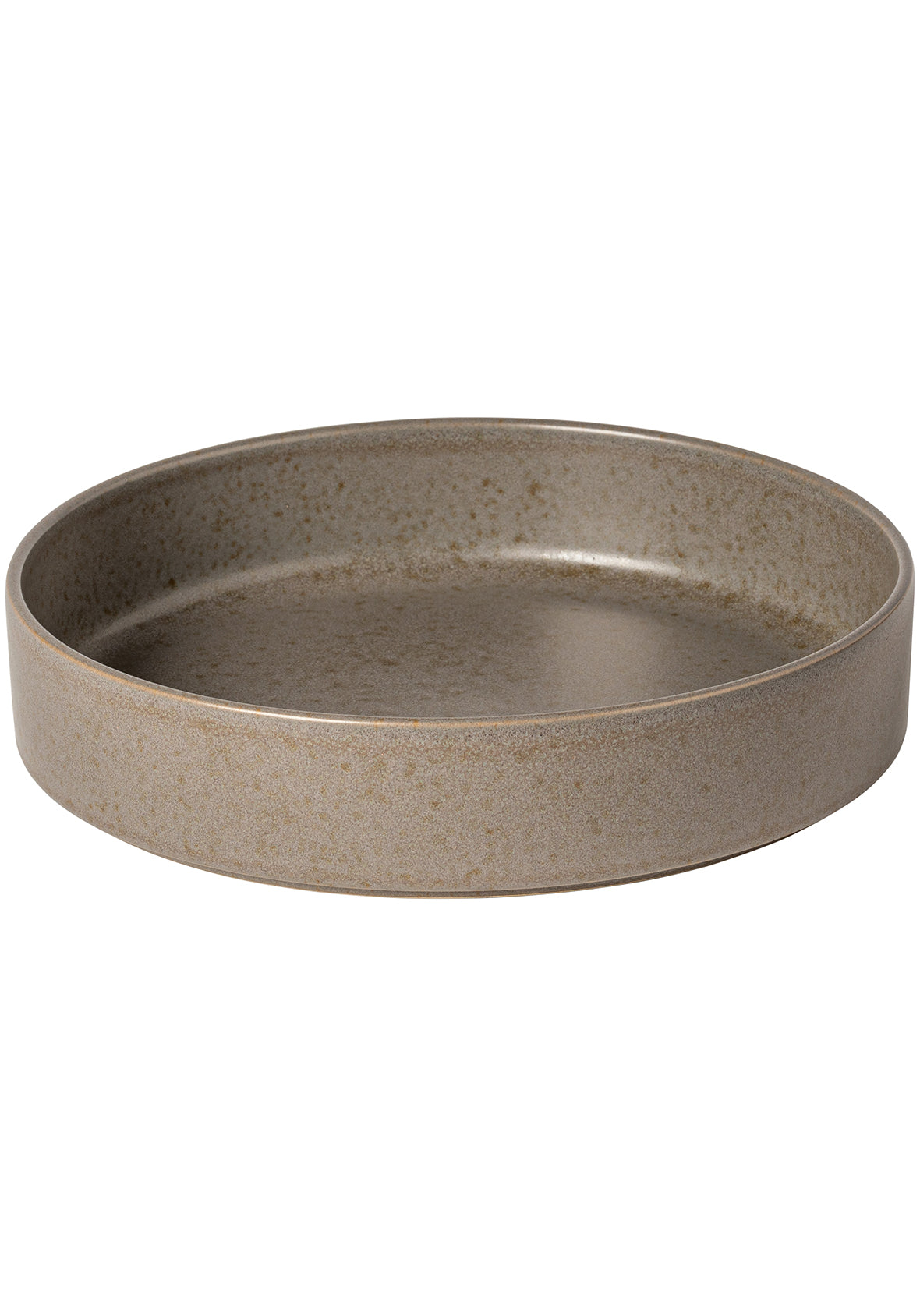 Set de 4 platos de mesa con reborde  de  25 cm  - Colección de vajilla LUMA en gres fino hecha en Portugal