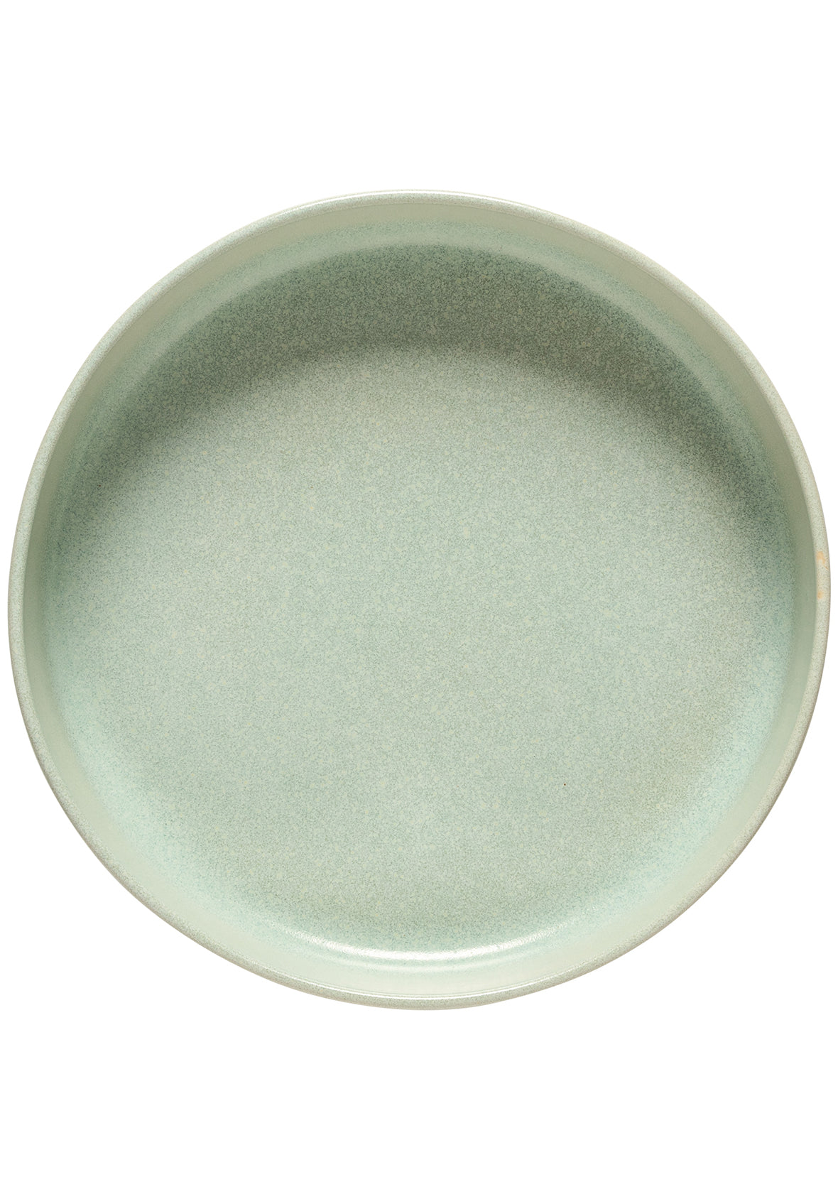 Set de 4 platos de mesa con reborde  de  25 cm  - Colección de vajilla LUMA en gres fino hecha en Portugal
