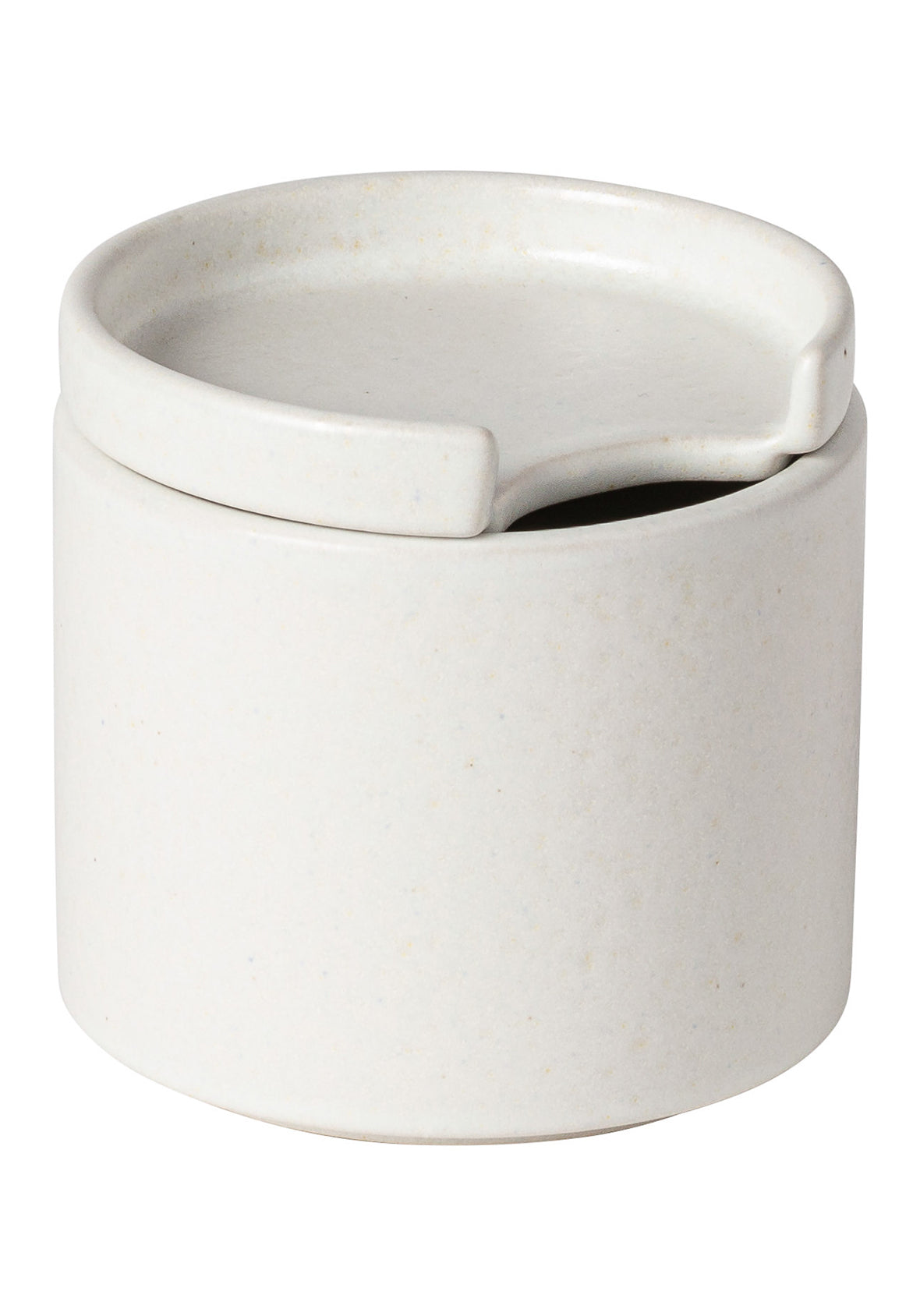 Azucarera blanca de cerámica 0.21 L  - Colección de vajilla LUMA en gres fino hecha en Portugal