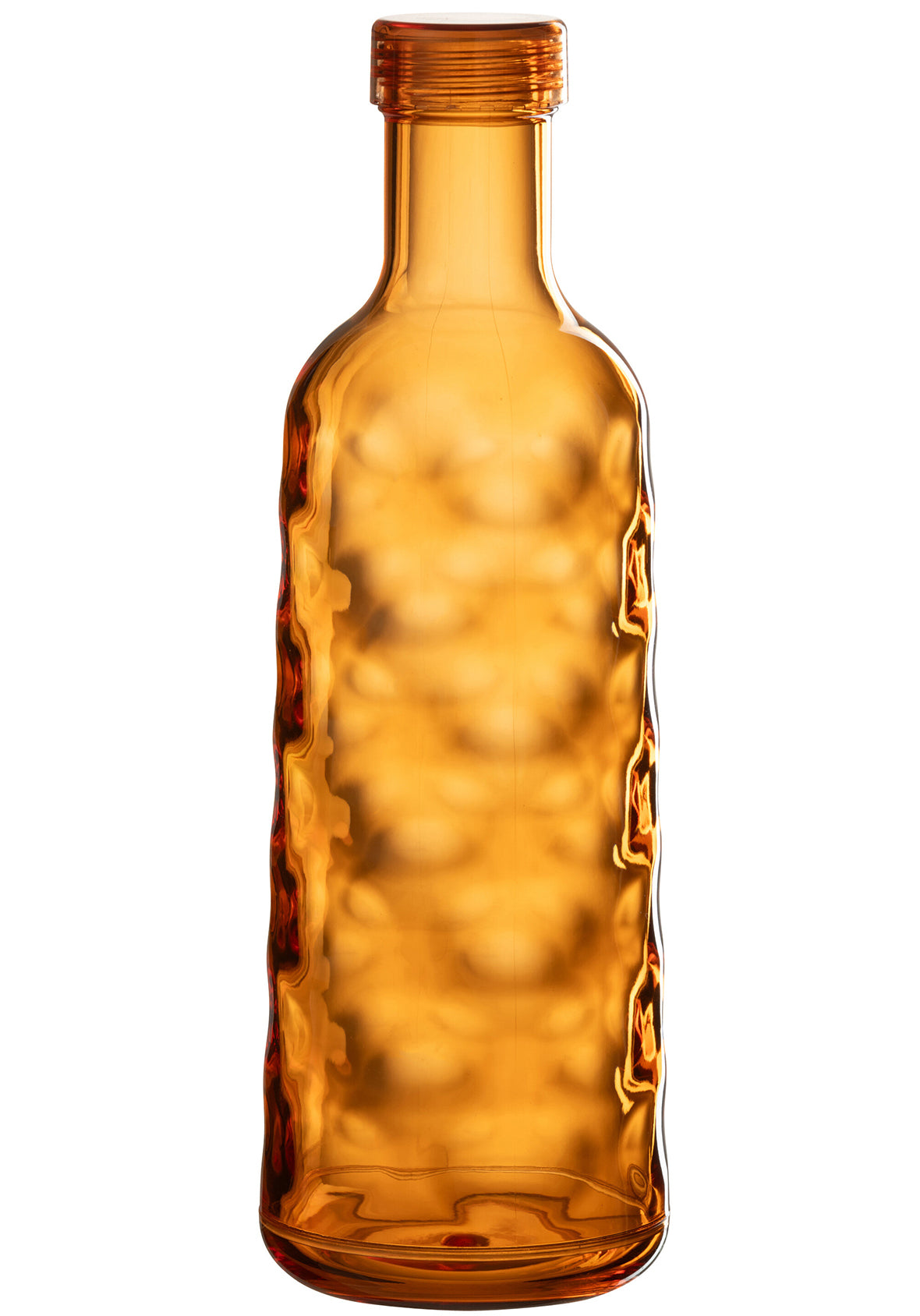 Botella de plástico traslúcida con textura martillada Bruma
